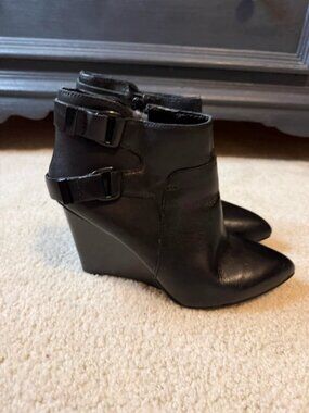 Nine West Wedge Ankle Leather boots